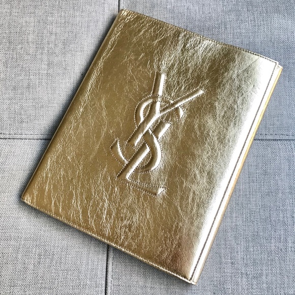 YSL Yves Saint Laurent Luxury Leather IPad Case - Picture 6 of 8